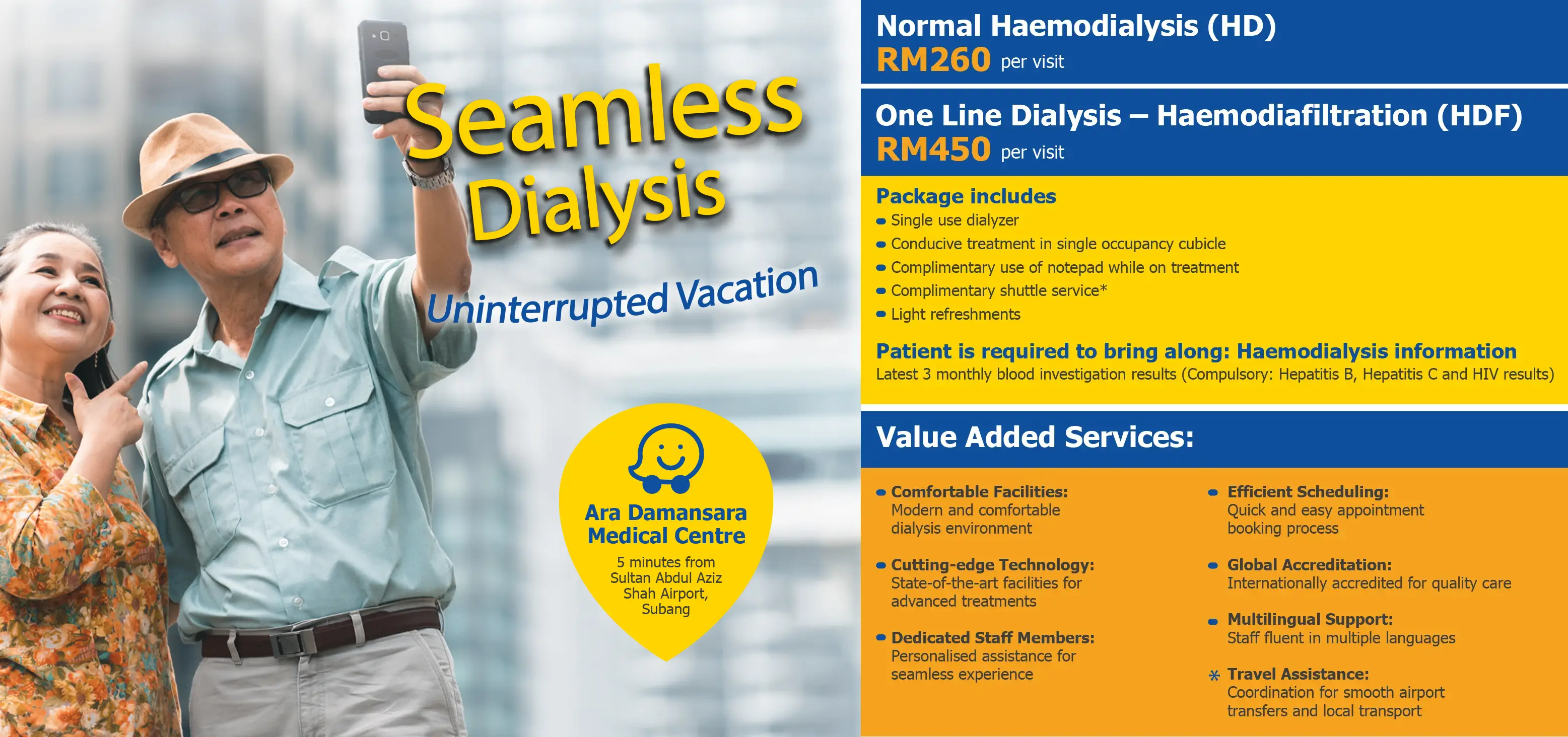 Holiday Seamless Dialysis Package From Aradamansara Medical Centre